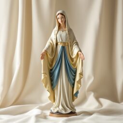 Nuestra Señora de Luján 32cm — Manto Original con Perlas de Cristal